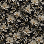 Pearled Blossoms Pattern 3 Fleece Fabric — fleece fabric folded close-up preview (mv-fleece-v1:lying)