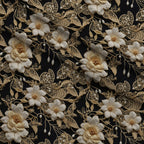 Pearled Blossoms Pattern 8 Fleece Fabric — fleece fabric folded close-up preview (mv-fleece-v1:lying)