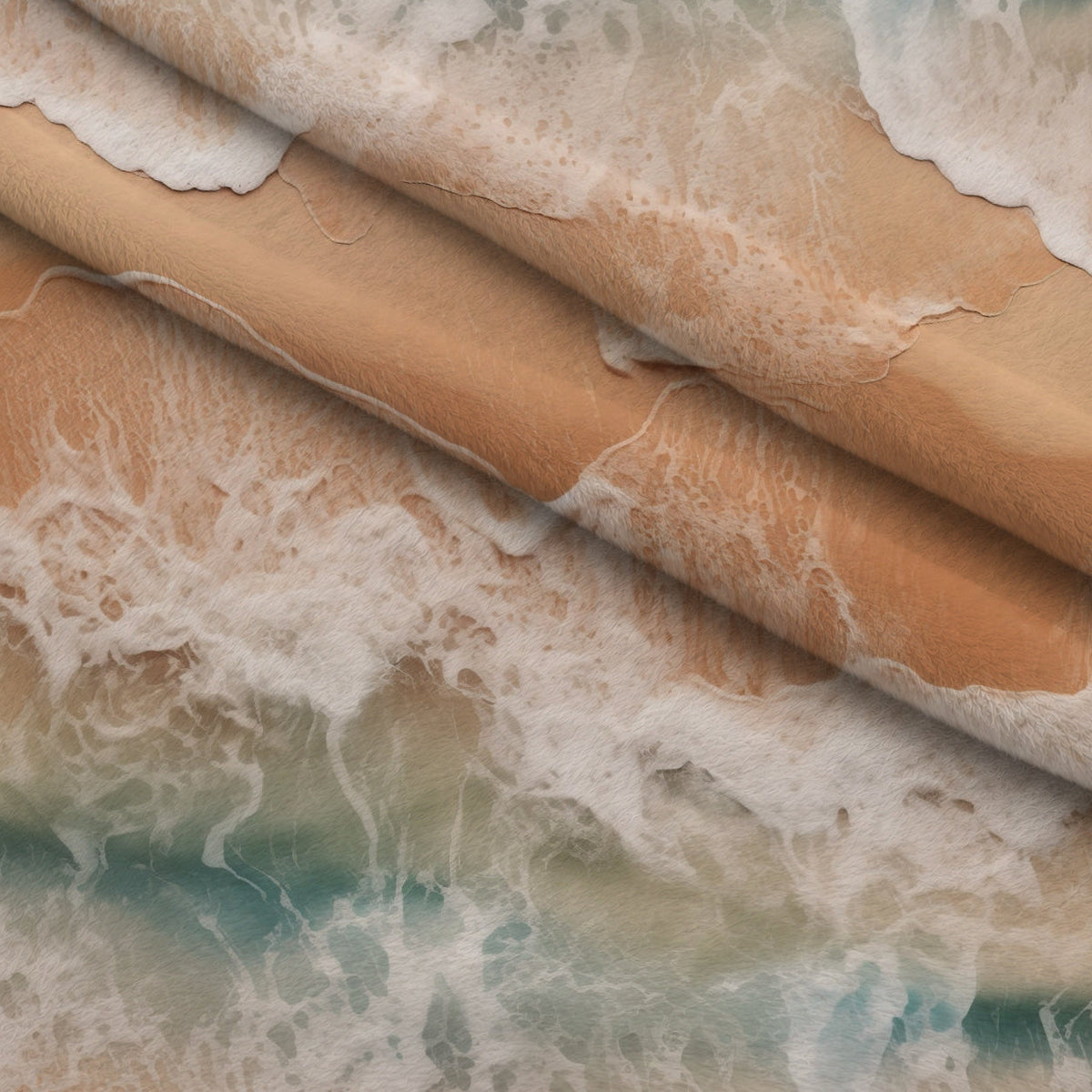Pebble Shores Pattern 2 Fleece Fabric — fleece fabric folded close-up preview (mv-fleece-v1:lying)