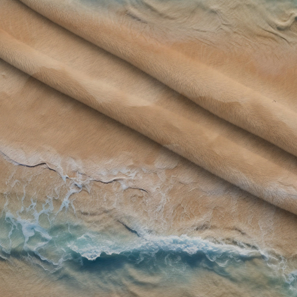 Pebble Shores Pattern 4 Fleece Fabric — fleece fabric folded close-up preview (mv-fleece-v1:lying)