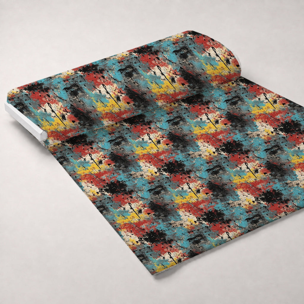 Peeling Patina Pattern 1 Fleece Fabric — fleece fabric unrolled bolt preview (mv-fleece-v1:bolt)
