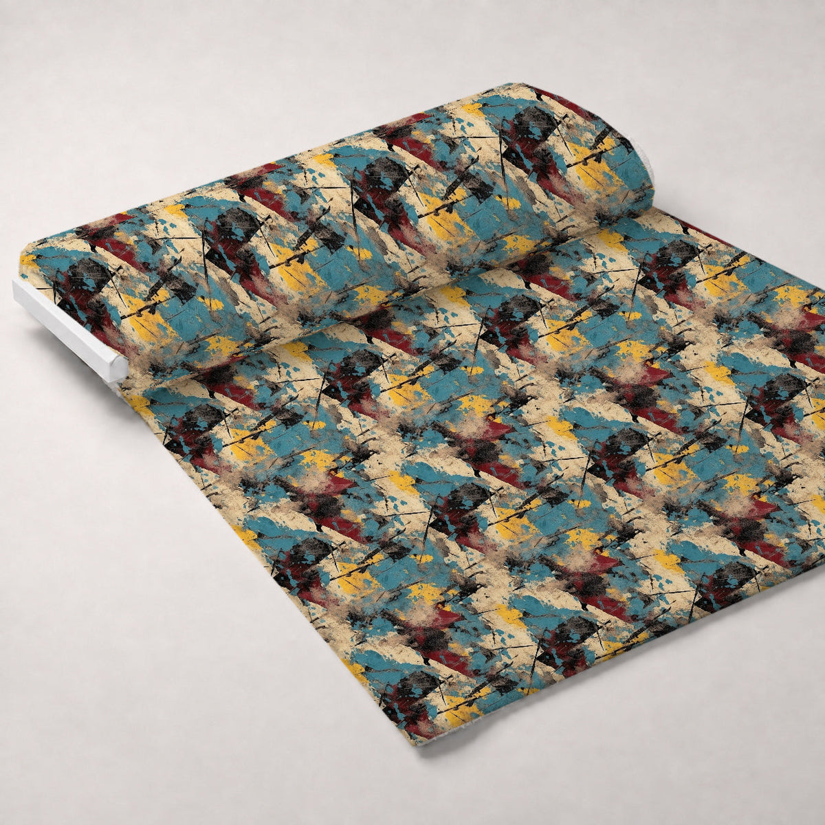 Peeling Patina Pattern 3 Fleece Fabric — fleece fabric unrolled bolt preview (mv-fleece-v1:bolt)