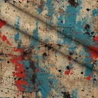 Peeling Patina Pattern 4 Fleece Fabric — fleece fabric folded close-up preview (mv-fleece-v1:lying)