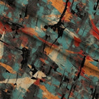 Peeling Patina Pattern 5 Fleece Fabric — fleece fabric folded close-up preview (mv-fleece-v1:lying)