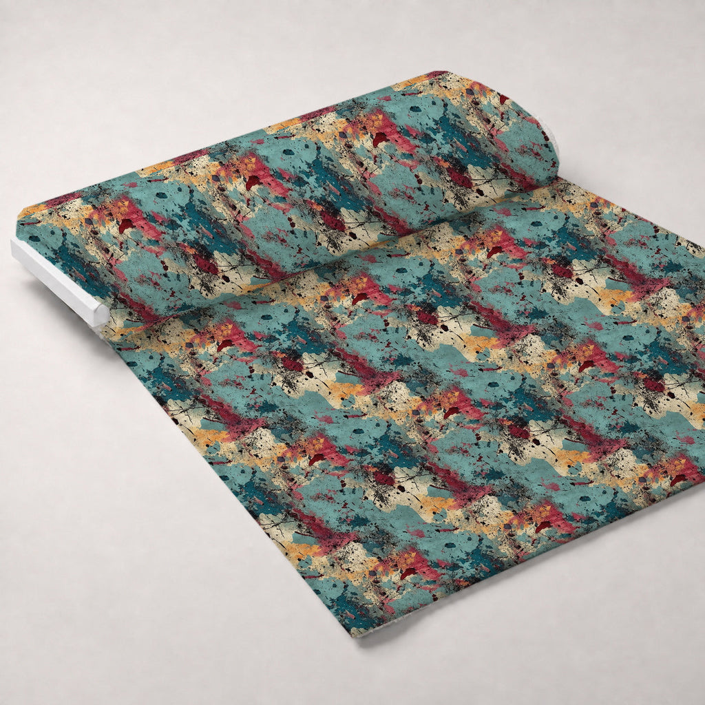 Peeling Patina Pattern 7 Fleece Fabric — fleece fabric unrolled bolt preview (mv-fleece-v1:bolt)