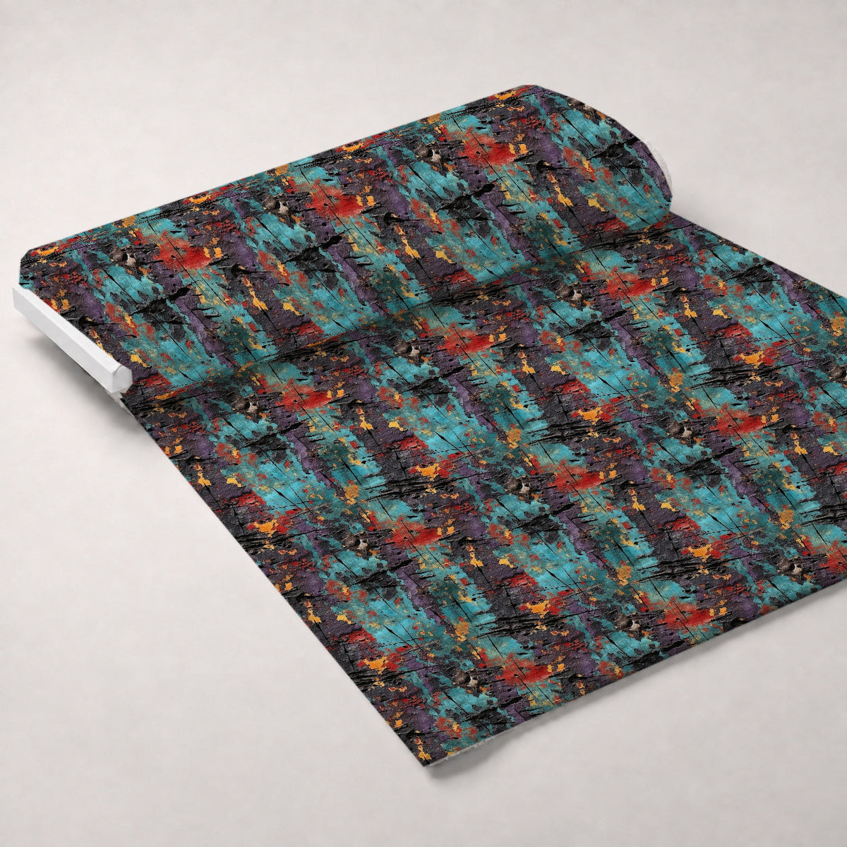 Peeling Patina Pattern 9 Fleece Fabric — fleece fabric unrolled bolt preview (mv-fleece-v1:bolt)