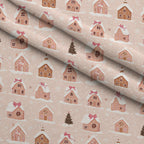 Peppermint Bows Pattern 2 Fleece Fabric — fleece fabric folded close-up preview (mv-fleece-v1:lying)