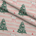 Peppermint Bows Pattern 6 Fleece Fabric — fleece fabric folded close-up preview (mv-fleece-v1:lying)