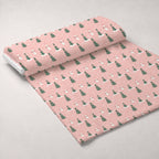 Peppermint Bows Pattern 7 Fleece Fabric — fleece fabric unrolled bolt preview (mv-fleece-v1:bolt)