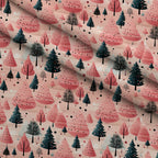 Peppermint Pines Pattern 11 Fleece Fabric — fleece fabric folded close-up preview (mv-fleece-v1:lying)