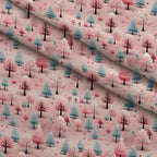 Peppermint Pines Pattern 12 Fleece Fabric — fleece fabric folded close-up preview (mv-fleece-v1:lying)