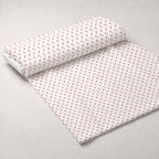Peppermint Snowfall Pattern 1 Fleece Fabric — fleece fabric unrolled bolt preview (mv-fleece-v1:bolt)