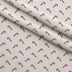 Peppermint Snowfall Pattern 1 Fleece Fabric — fleece fabric folded close-up preview (mv-fleece-v1:lying)