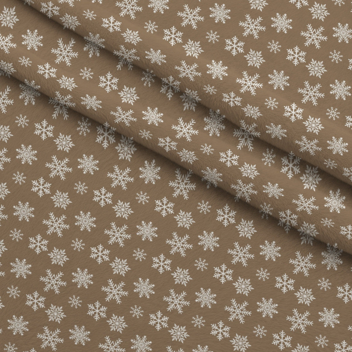 Peppermint Snowfall Pattern 10 Fleece Fabric — fleece fabric folded close-up preview (mv-fleece-v1:lying)