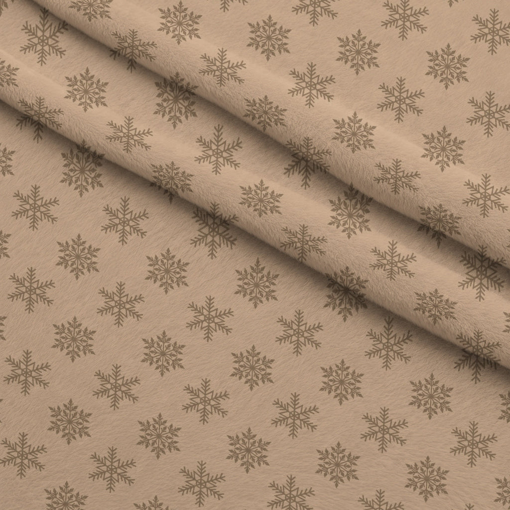 Peppermint Snowfall Pattern 11 Fleece Fabric — fleece fabric folded close-up preview (mv-fleece-v1:lying)
