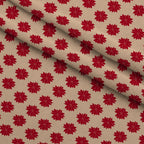 Peppermint Snowfall Pattern 15 Fleece Fabric — fleece fabric folded close-up preview (mv-fleece-v1:lying)