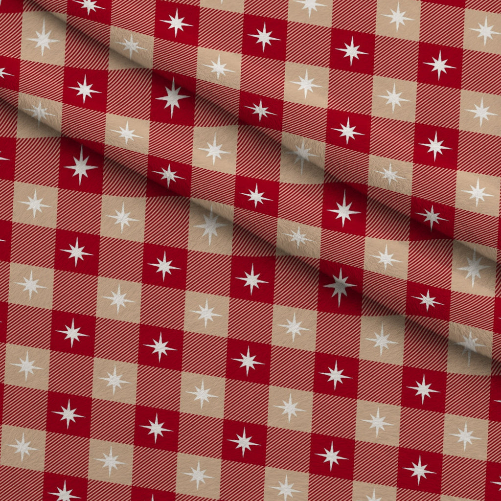 Peppermint Snowfall Pattern 18 Fleece Fabric — fleece fabric folded close-up preview (mv-fleece-v1:lying)