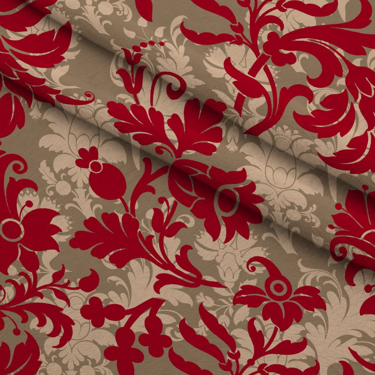 Peppermint Snowfall Pattern 20 Fleece Fabric — fleece fabric folded close-up preview (mv-fleece-v1:lying)