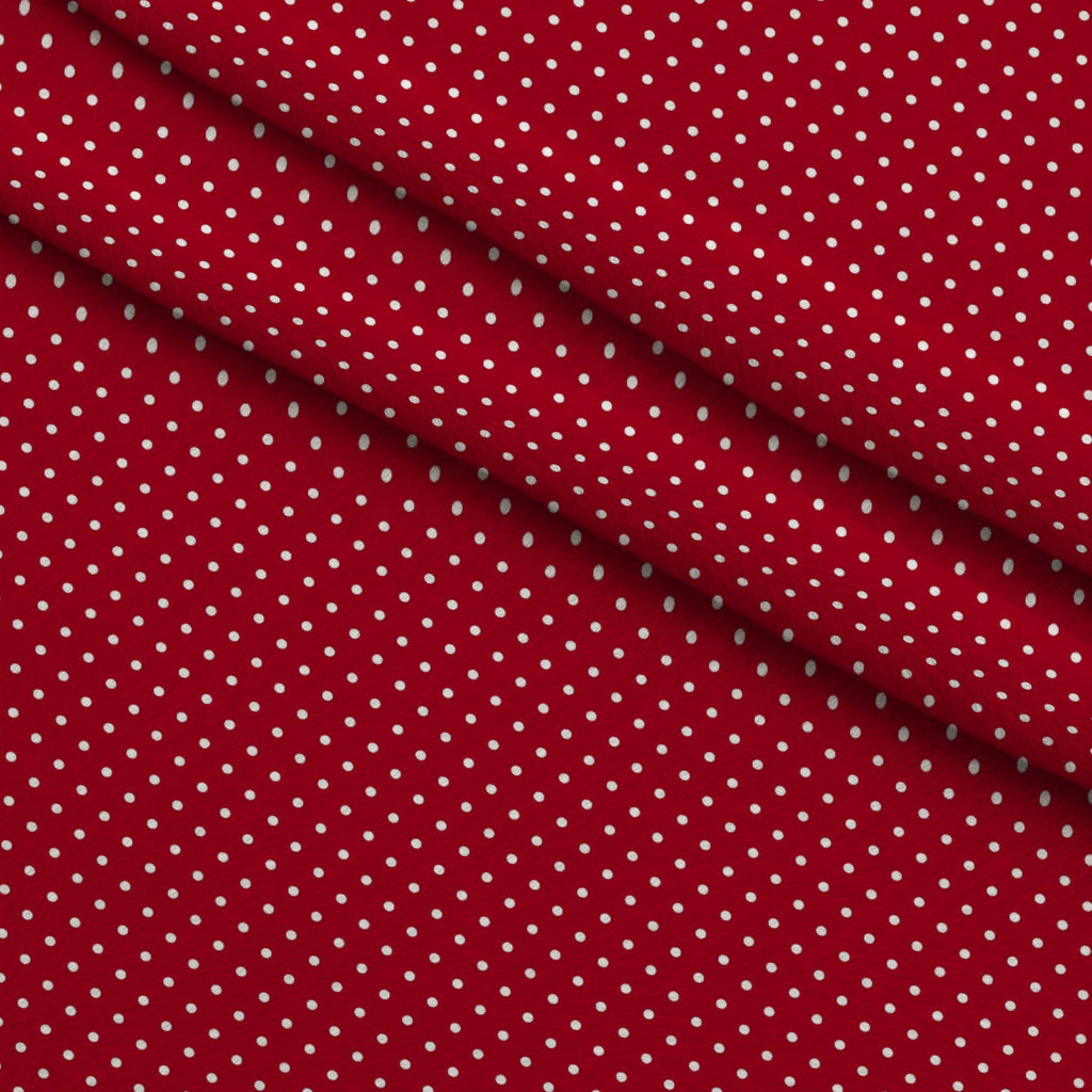 Peppermint Snowfall Pattern 22 Fleece Fabric — fleece fabric folded close-up preview (mv-fleece-v1:lying)
