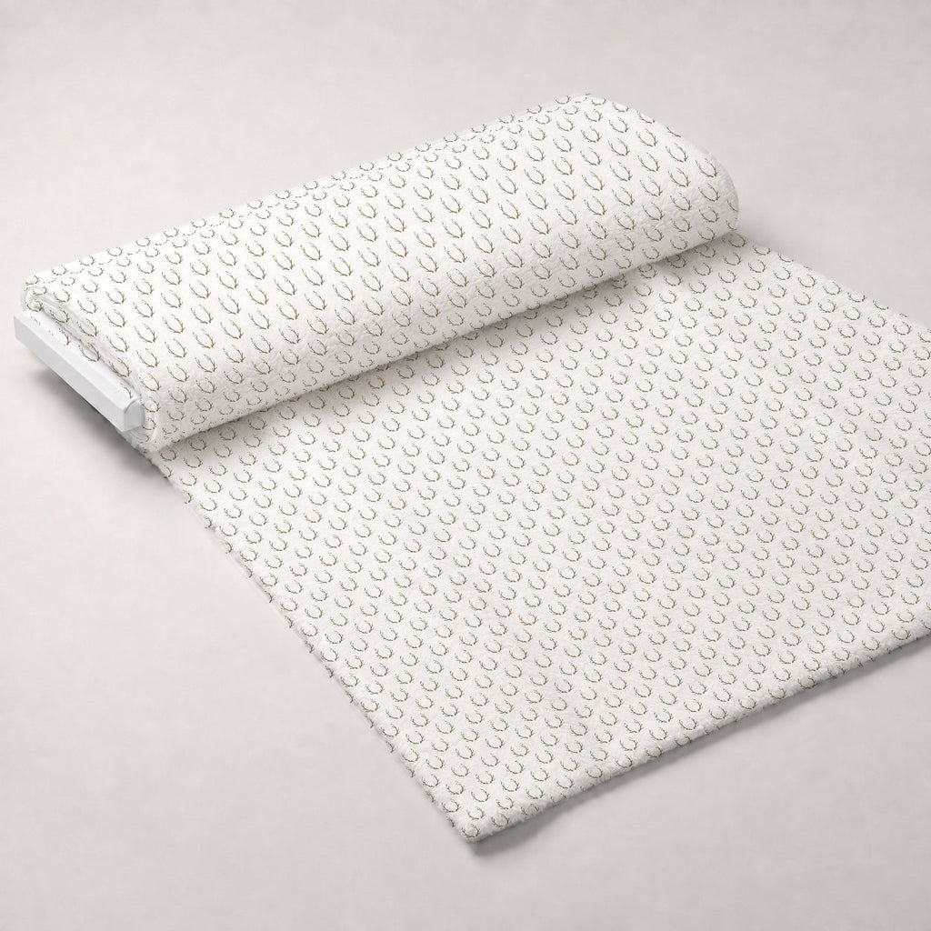 Peppermint Snowfall Pattern 4 Fleece Fabric — fleece fabric unrolled bolt preview (mv-fleece-v1:bolt)