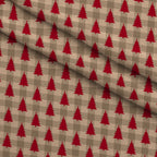 Peppermint Snowfall Pattern 5 Fleece Fabric — fleece fabric folded close-up preview (mv-fleece-v1:lying)