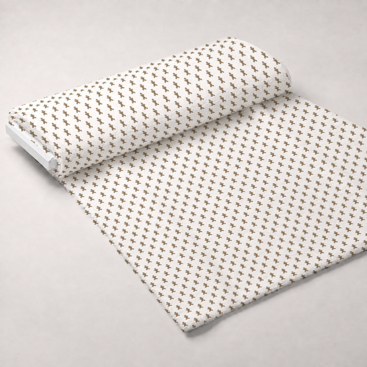 Peppermint Snowfall Pattern 7 Fleece Fabric — fleece fabric unrolled bolt preview (mv-fleece-v1:bolt)