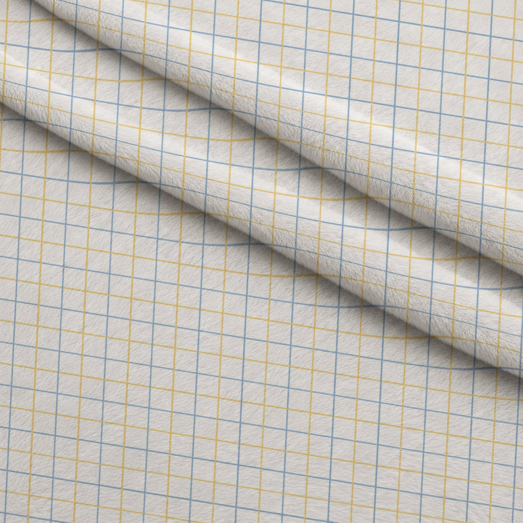 Periwinkle Dreams Gingham Fleece Fabric — fleece fabric folded close-up preview (mv-fleece-v1:lying)