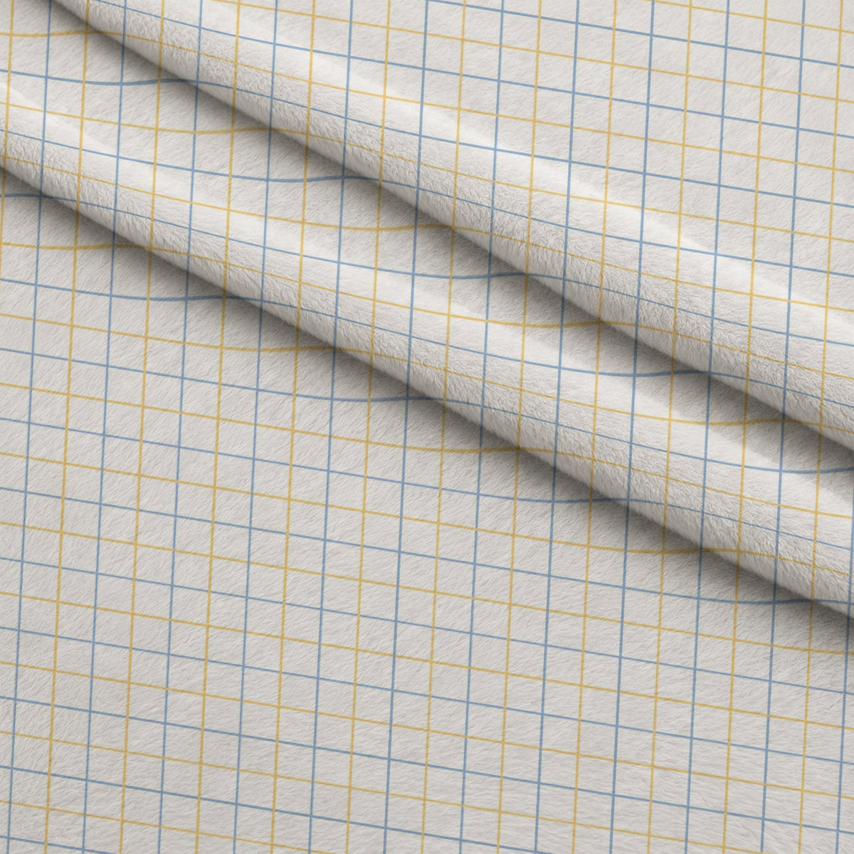 Periwinkle Dreams Gingham Fleece Fabric — fleece fabric folded close-up preview (mv-fleece-v1:lying)