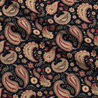 Persian Garden Pattern 10 Fleece Fabric — fleece fabric folded close-up preview (mv-fleece-v1:lying)