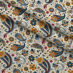 Persian Garden Pattern 11 Fleece Fabric — fleece fabric folded close-up preview (mv-fleece-v1:lying)
