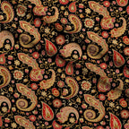 Persian Garden Pattern 6 Fleece Fabric — fleece fabric folded close-up preview (mv-fleece-v1:lying)