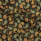 Persian Garden Pattern 8 Fleece Fabric — fleece fabric folded close-up preview (mv-fleece-v1:lying)