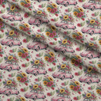 Petal Cruiser Pattern 1 Fleece Fabric — fleece fabric folded close-up preview (mv-fleece-v1:lying)