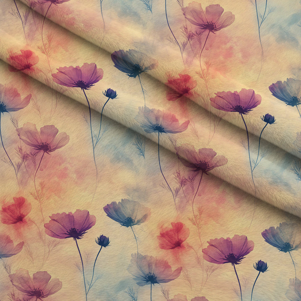 Petal Haze Pattern 5 Fleece Fabric — fleece fabric folded close-up preview (mv-fleece-v1:lying)