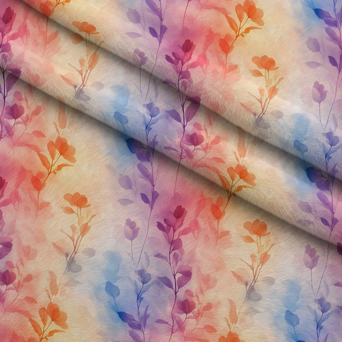 Petal Haze Pattern 8 Fleece Fabric — fleece fabric folded close-up preview (mv-fleece-v1:lying)