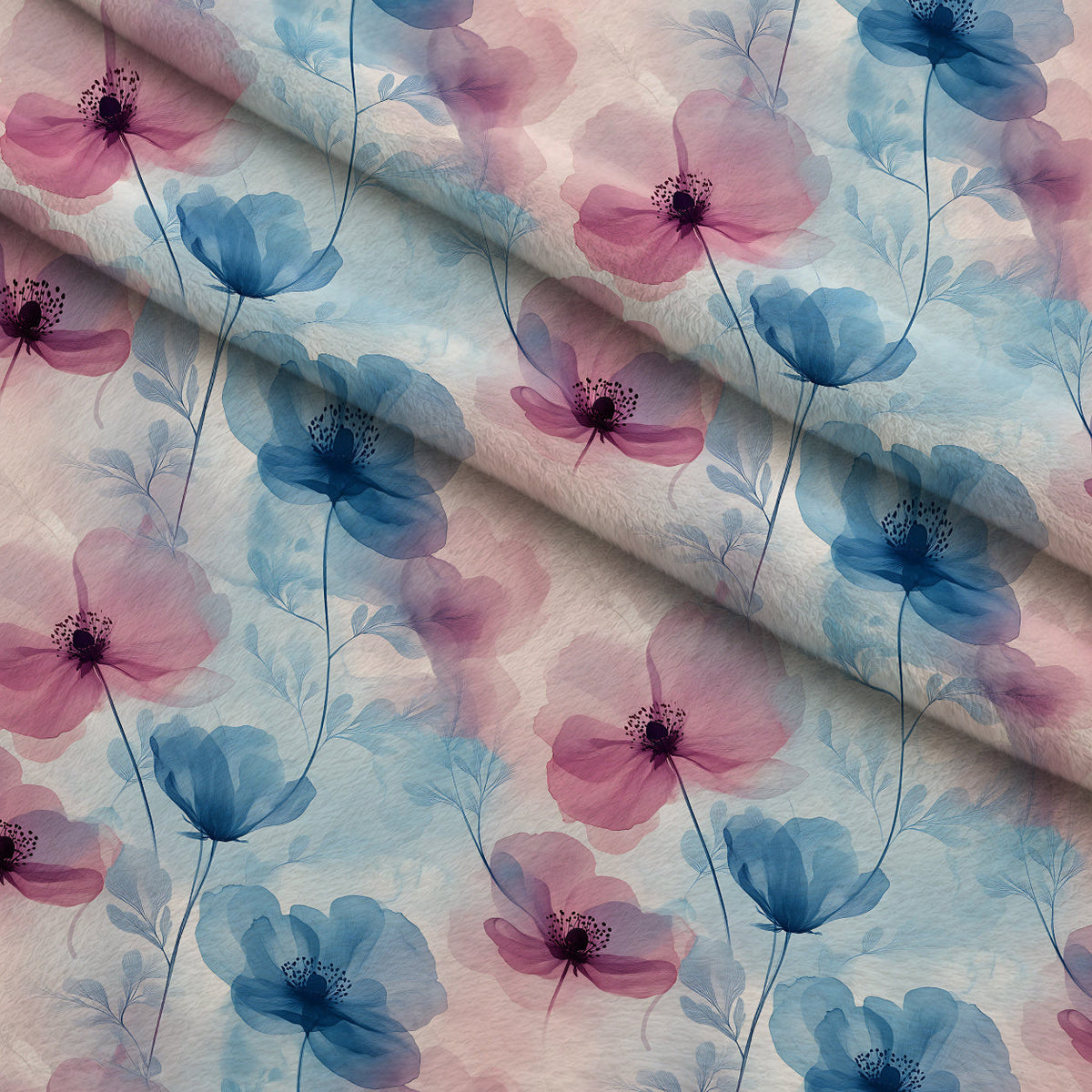 Petal Haze Pattern 9 Fleece Fabric — fleece fabric folded close-up preview (mv-fleece-v1:lying)