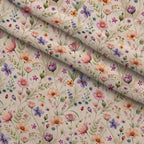 Petal Reverie Pattern 3 Fleece Fabric — fleece fabric folded close-up preview (mv-fleece-v1:lying)