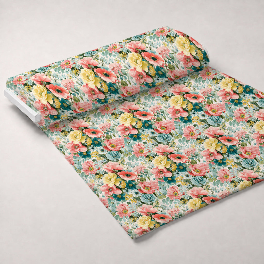 Petal Serenade Pattern 39 Fleece Fabric — fleece fabric unrolled bolt preview (mv-fleece-v1:bolt)
