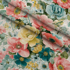 Petal Serenade Pattern 39 Fleece Fabric — fleece fabric folded close-up preview (mv-fleece-v1:lying)