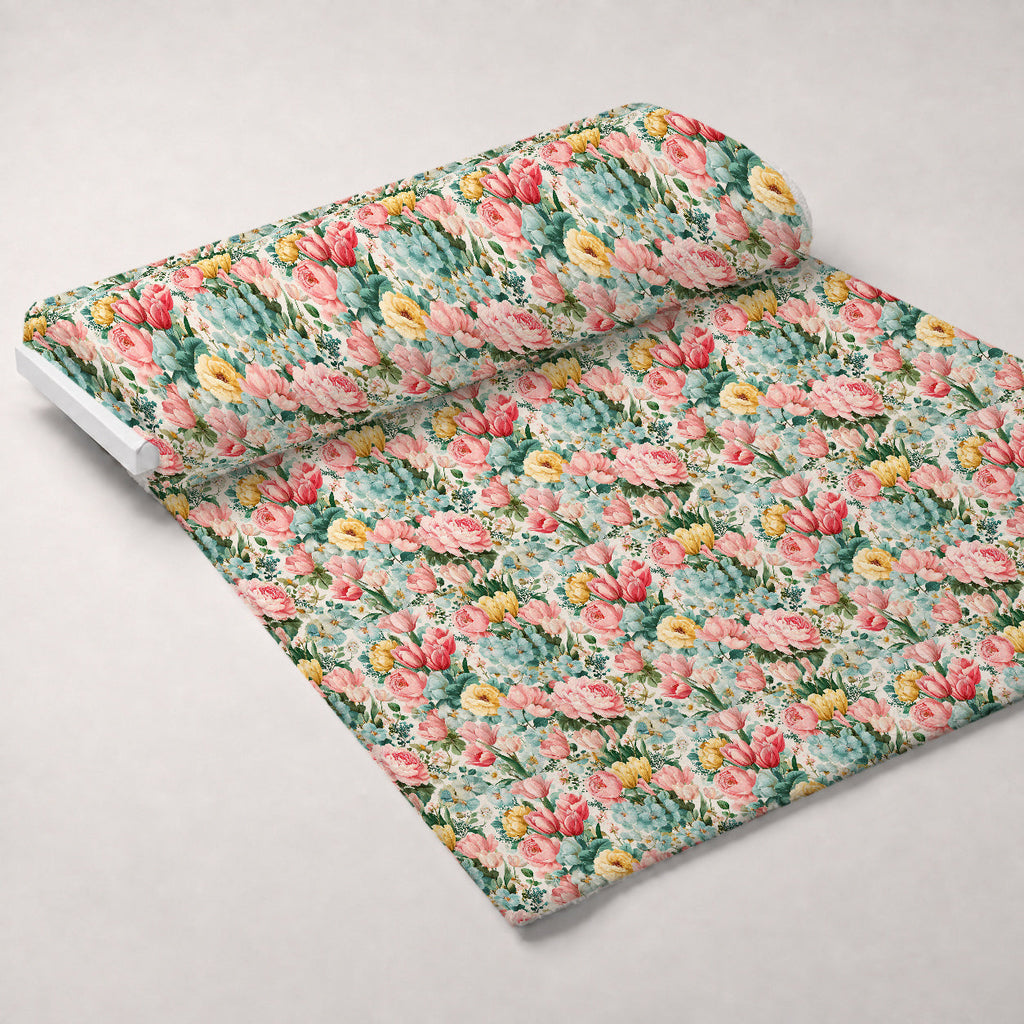 Petal Serenade Pattern 4 Fleece Fabric — fleece fabric unrolled bolt preview (mv-fleece-v1:bolt)