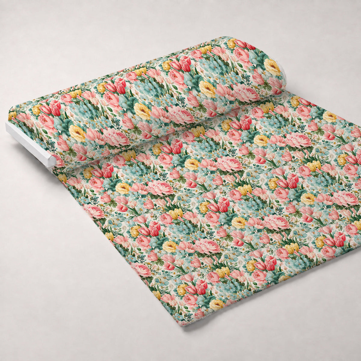 Petal Serenade Pattern 4 Fleece Fabric — fleece fabric unrolled bolt preview (mv-fleece-v1:bolt)