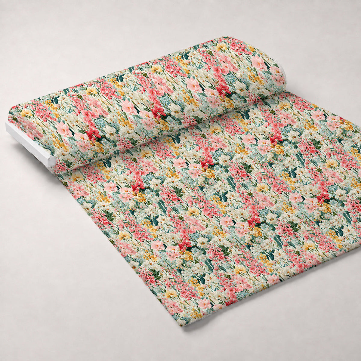 Petal Serenade Pattern 7 Fleece Fabric — fleece fabric unrolled bolt preview (mv-fleece-v1:bolt)