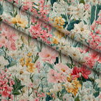 Petal Serenade Pattern 7 Fleece Fabric — fleece fabric folded close-up preview (mv-fleece-v1:lying)