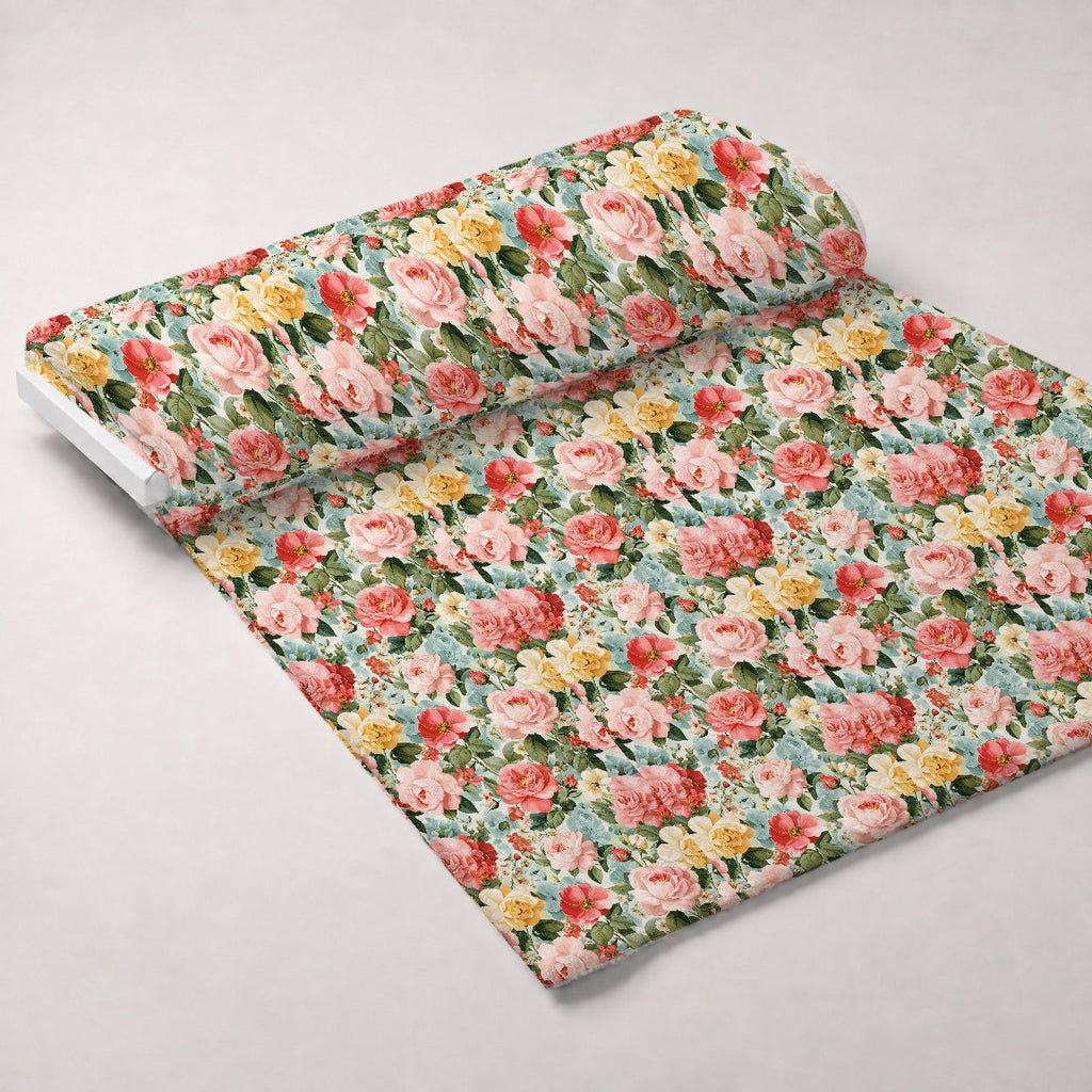 Petal Serenade Pattern 9 Fleece Fabric — fleece fabric unrolled bolt preview (mv-fleece-v1:bolt)