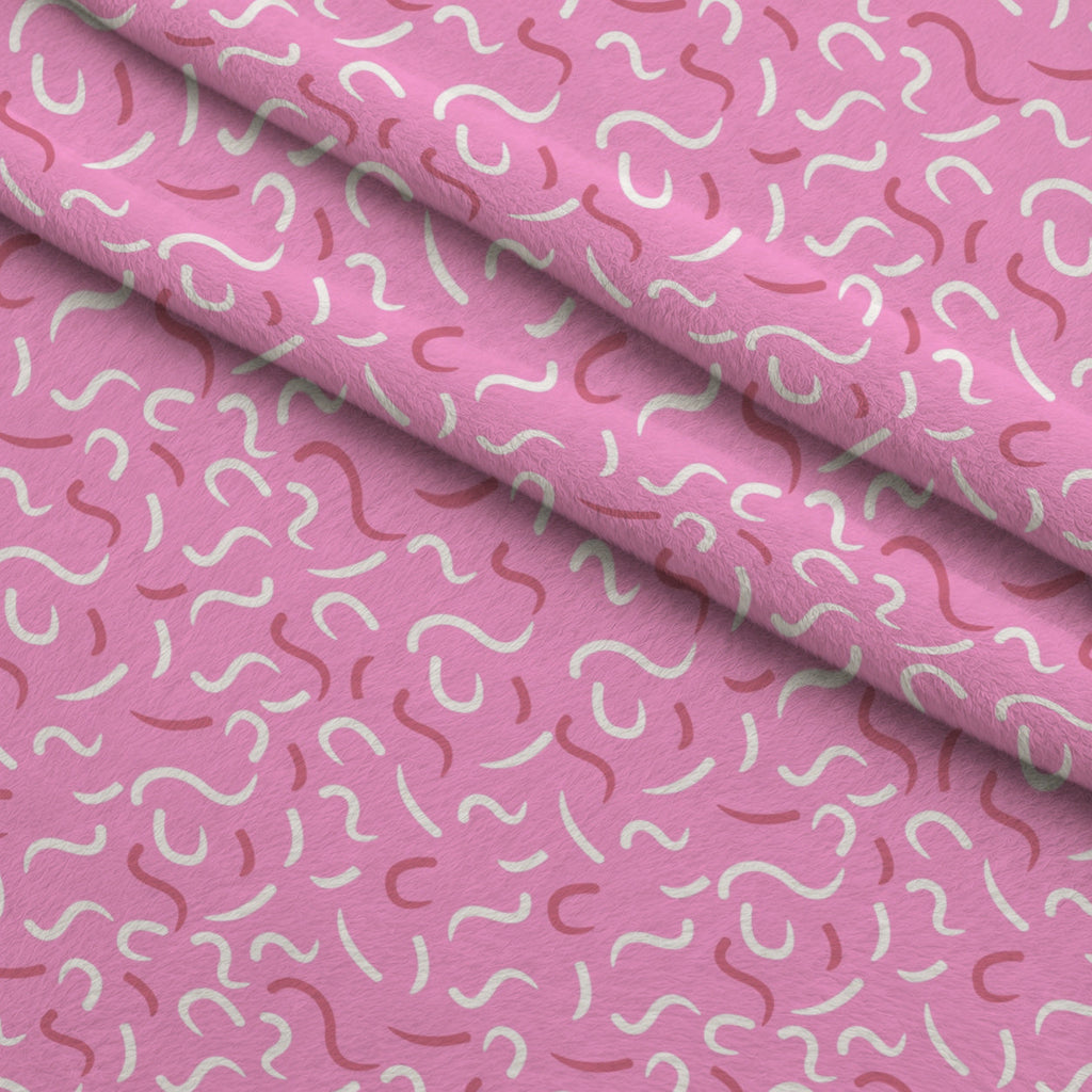 Pink Ribbon Love Pattern 11 Fleece Fabric — fleece fabric folded close-up preview (mv-fleece-v1:lying)