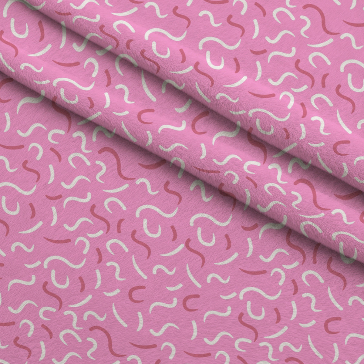 Pink Ribbon Love Pattern 11 Fleece Fabric — fleece fabric folded close-up preview (mv-fleece-v1:lying)