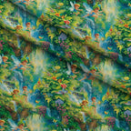 Pixie Falls Pattern 1 Fleece Fabric — fleece fabric folded close-up preview (mv-fleece-v1:lying)