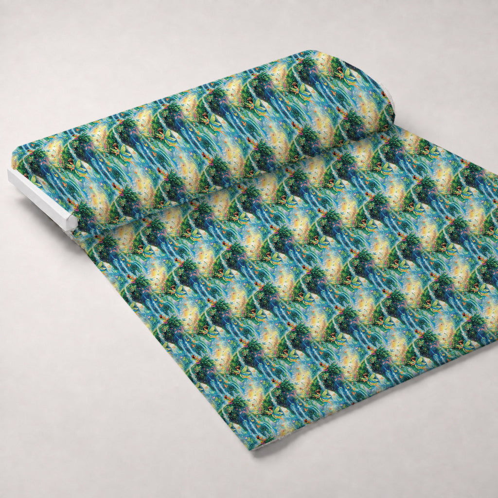 Pixie Falls Pattern 10 Fleece Fabric — fleece fabric unrolled bolt preview (mv-fleece-v1:bolt)