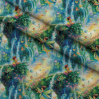 Pixie Falls Pattern 10 Fleece Fabric — fleece fabric folded close-up preview (mv-fleece-v1:lying)