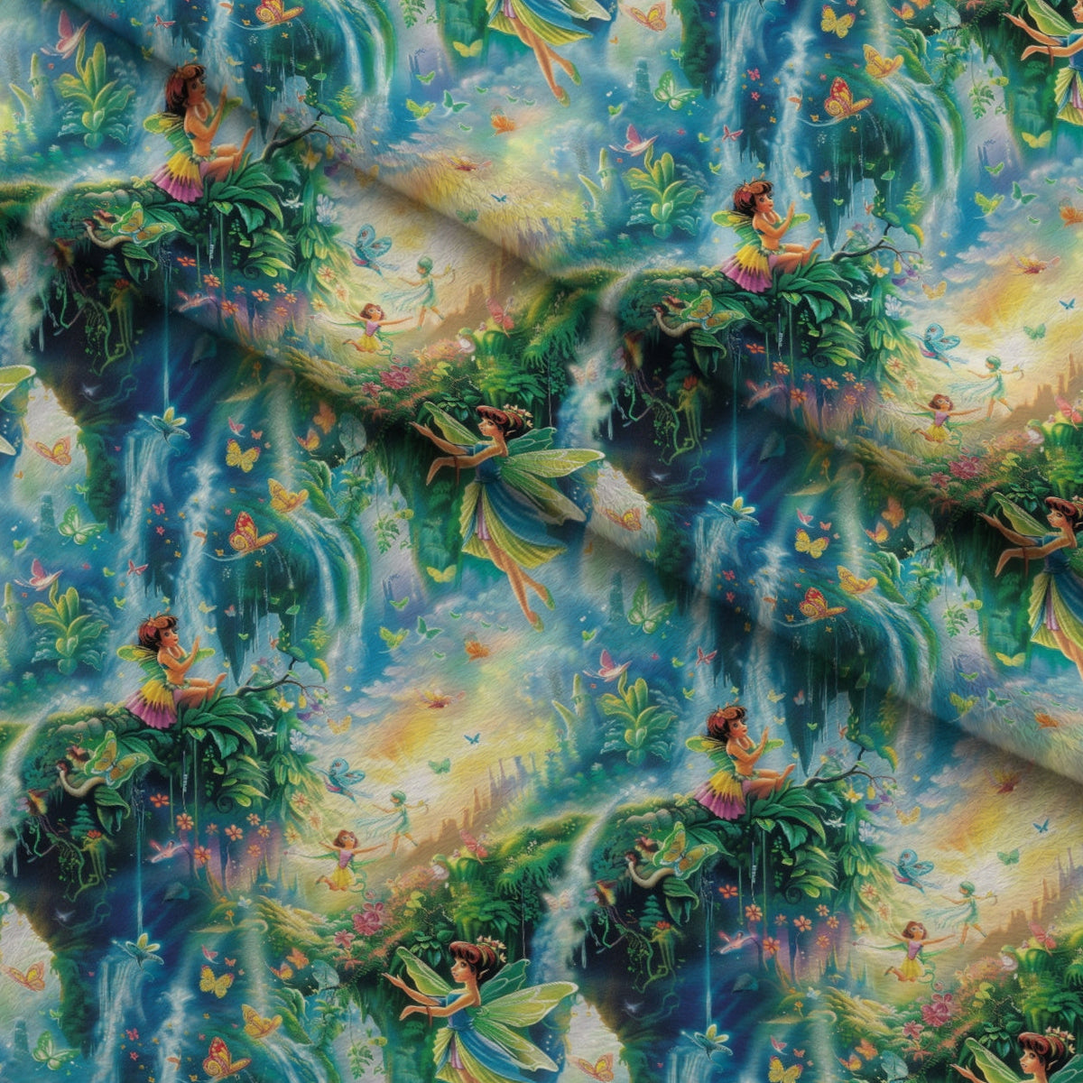Pixie Falls Pattern 10 Fleece Fabric — fleece fabric folded close-up preview (mv-fleece-v1:lying)